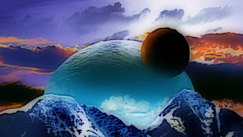 Spherical Planet Landscape