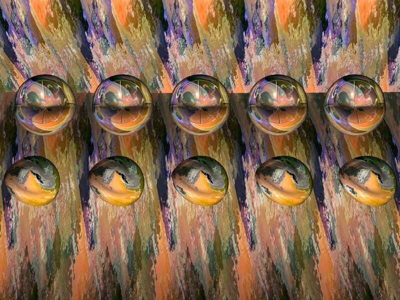 Spherical Reflections — Orange
