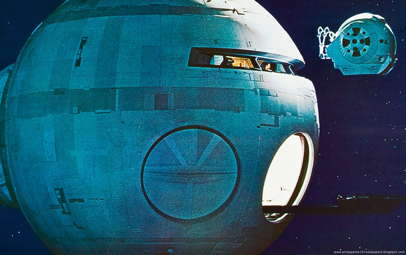 Spherical Space Station — Blue, Dramatic
