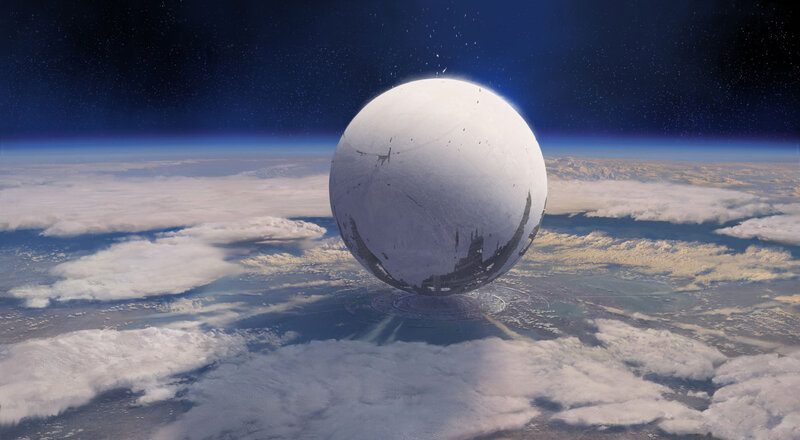 Spherical Space Station — White