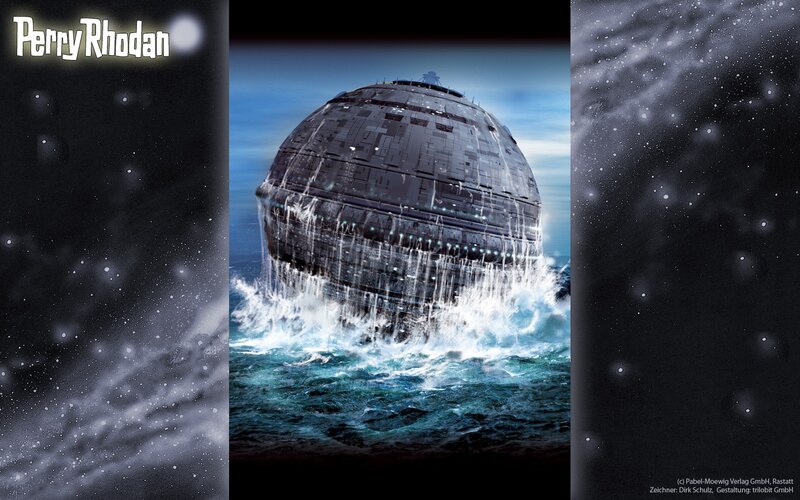 Spherical Spaceship in Ocean