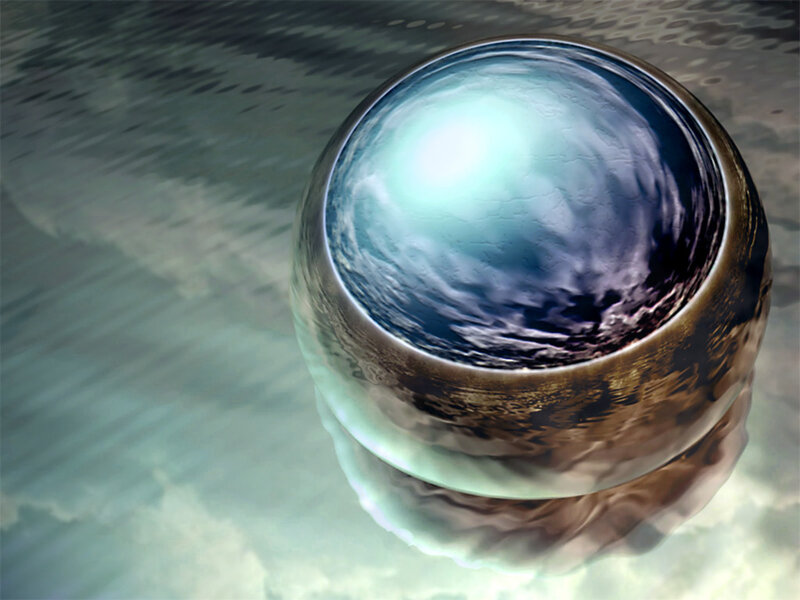spherical water reflection