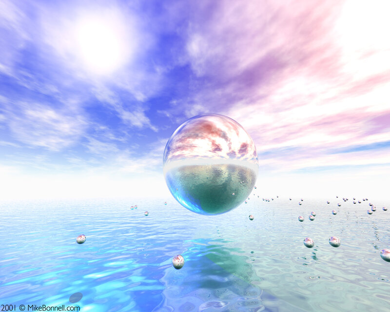 Spherical world reflection