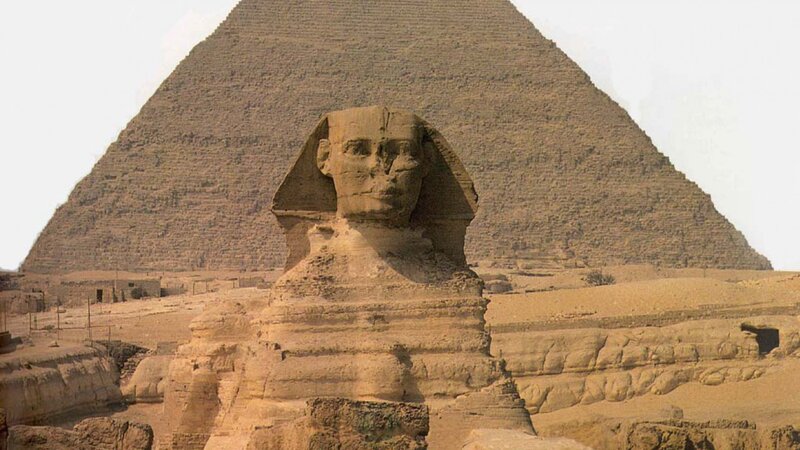 Sphinx and Pyramid — Brown