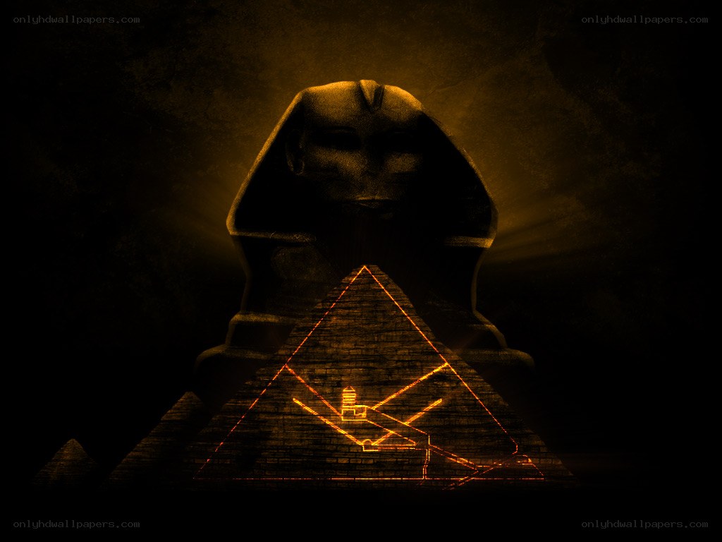 Sphinx and pyramid mystery