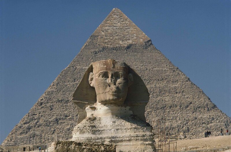 Sphinx and Pyramid of Giza