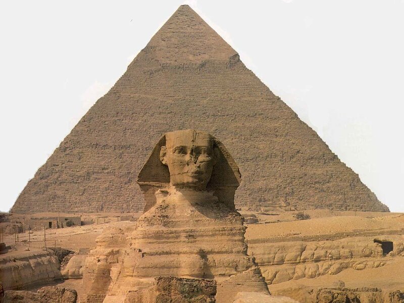 Sphinx and Pyramid of Giza