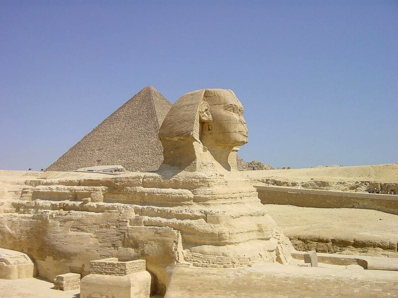 Sphinx and Pyramid of Giza