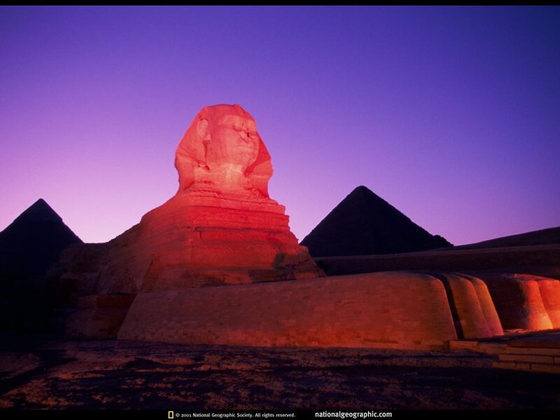 Sphinx at Dusk — Purple