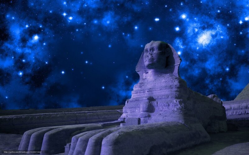 Sphinx of Giza — Blue