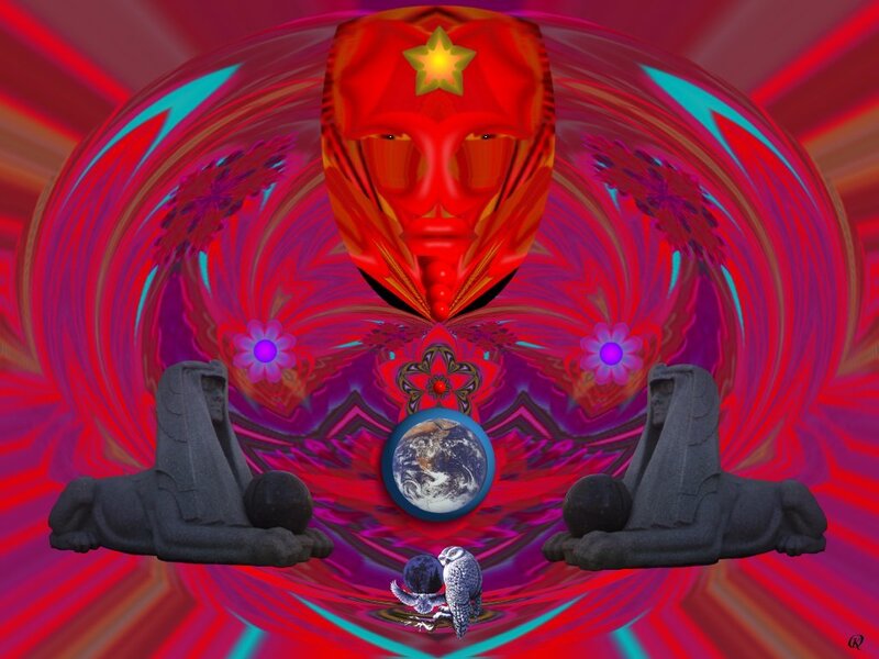 Sphinx Statues and Earth