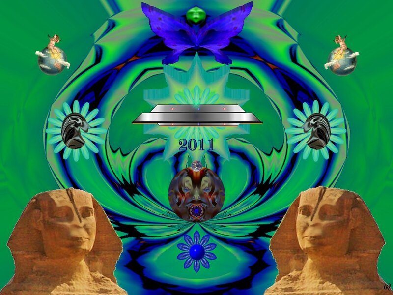 Sphinxes with Digital Art