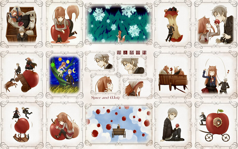 Spice and Wolf comic panels