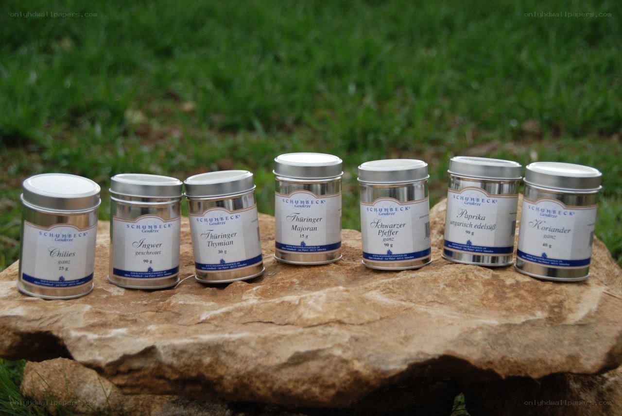 Spice collection on a stone