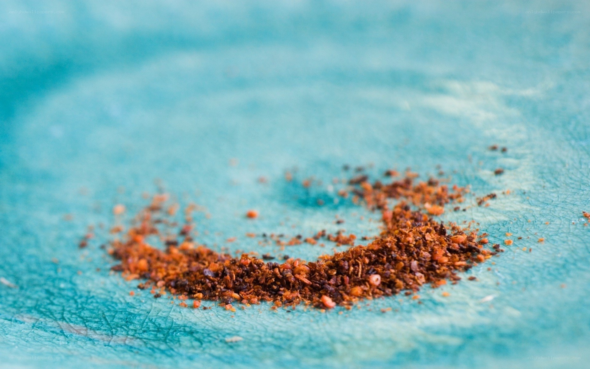 spice on blue surface