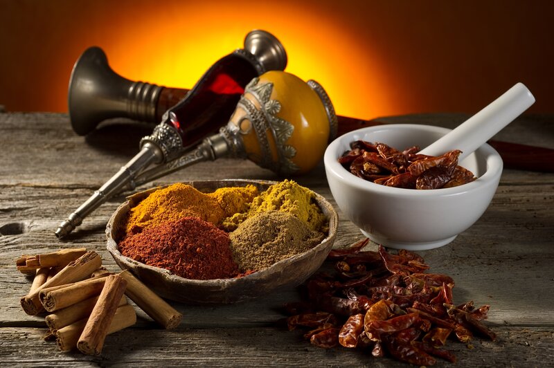 Spices and Cinnamon Sticks