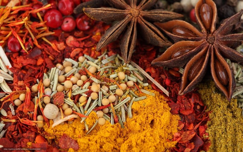 Spices and Herbs — Yellow
