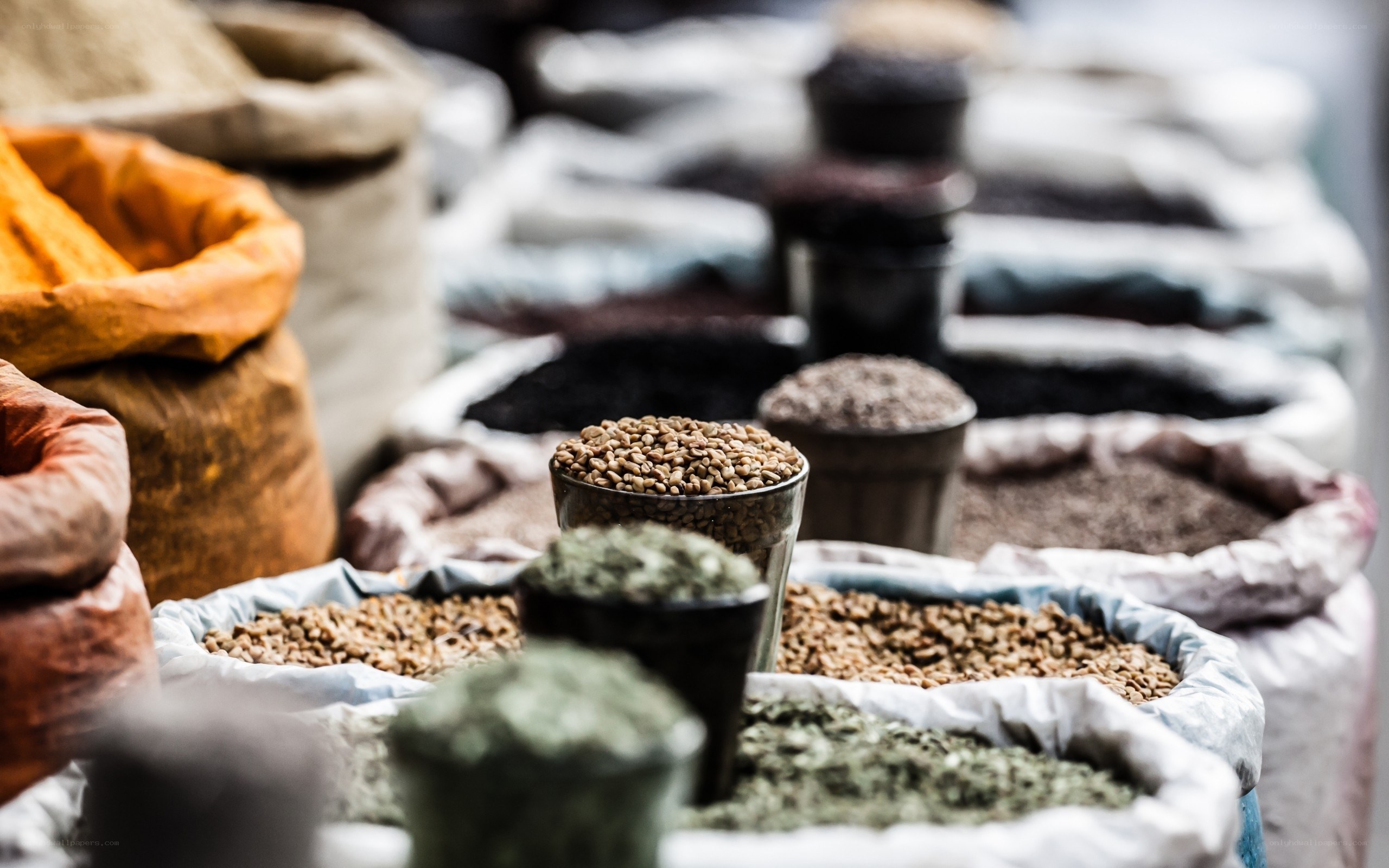Spices at a market stall