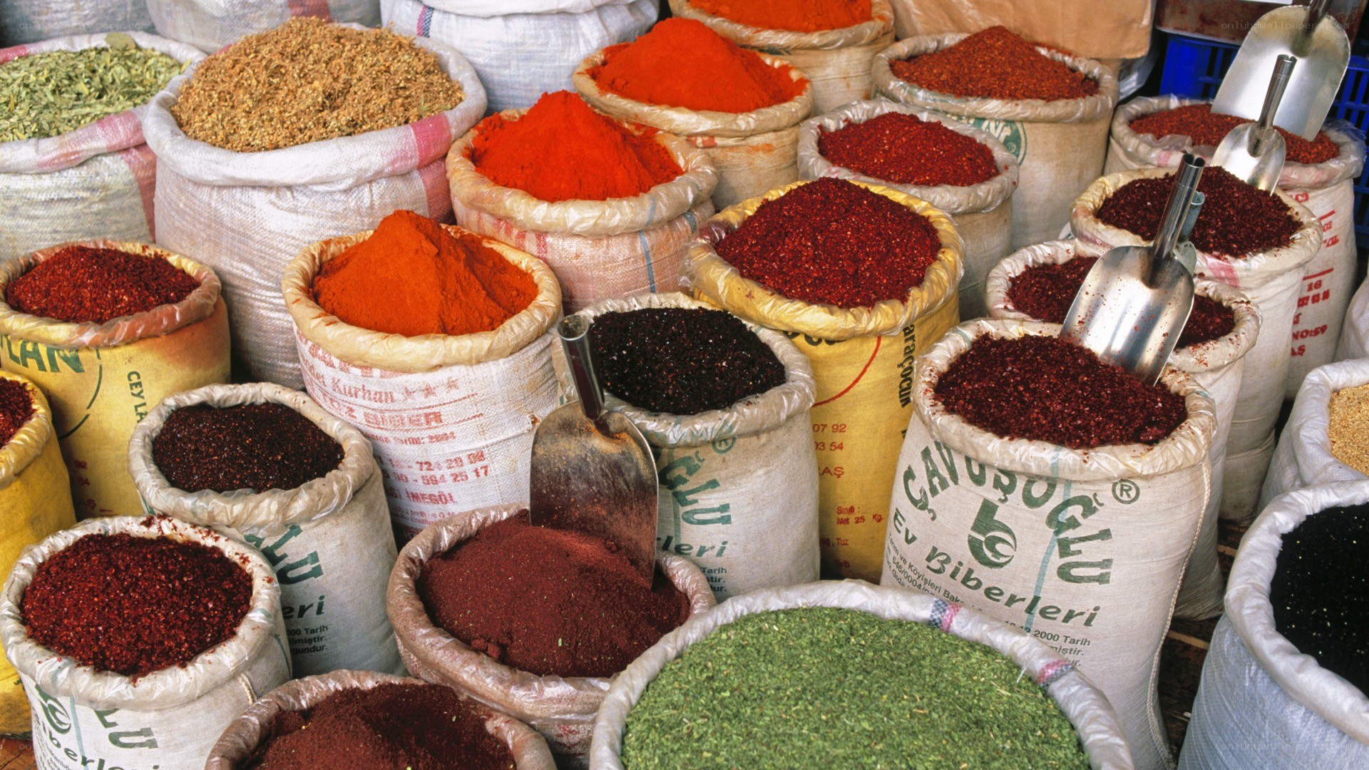 Spices at a market