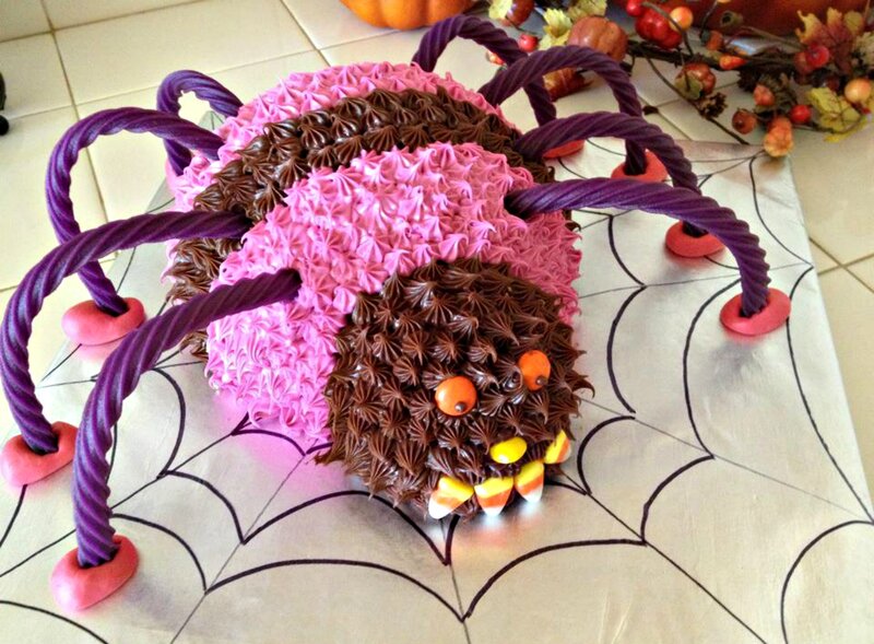 Spider Cake on Table