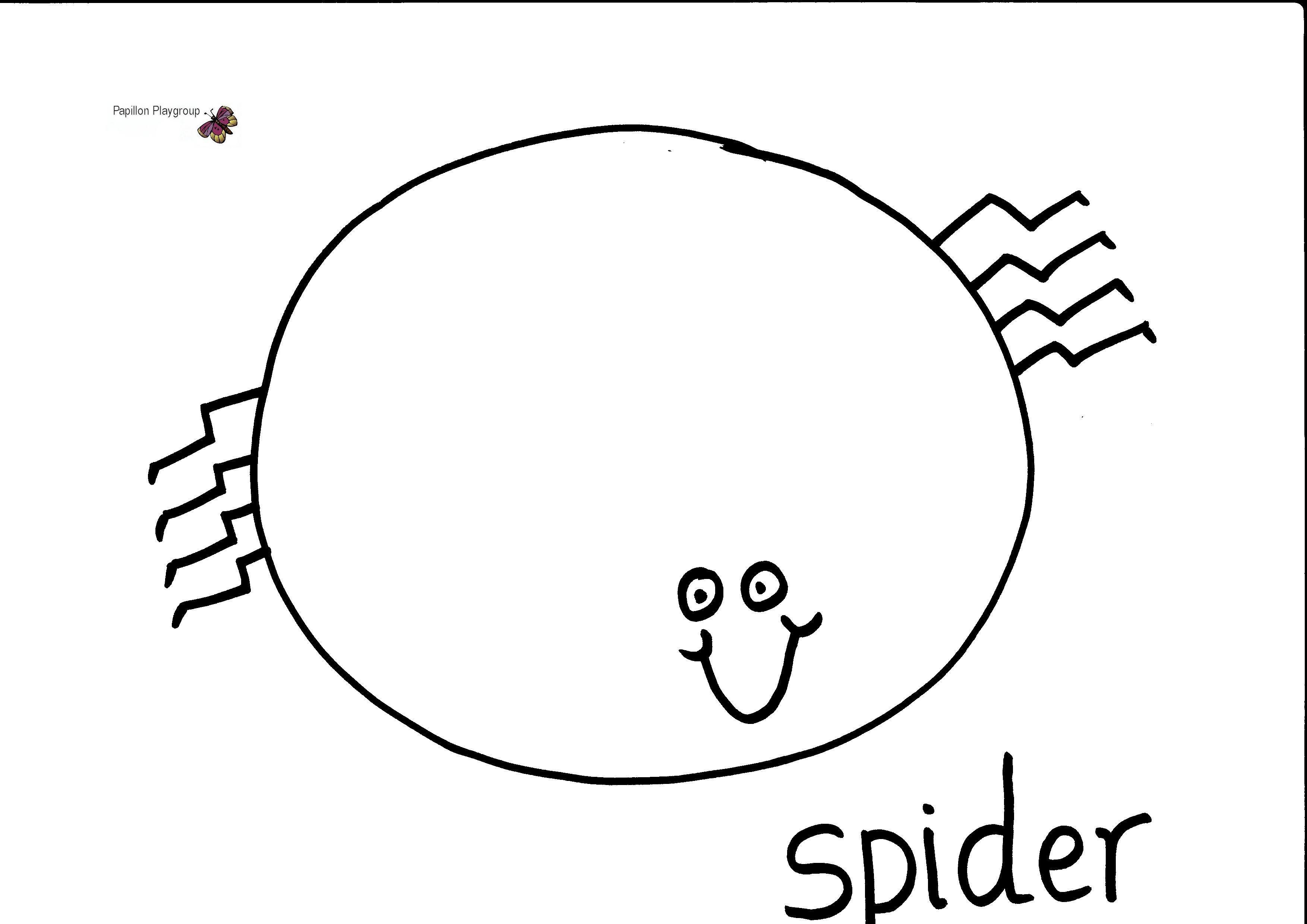 Spider coloring page