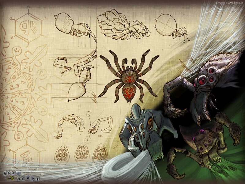 Spider creature concept art