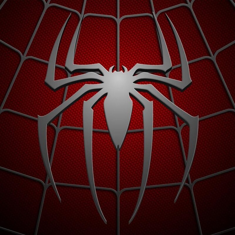 Spider Emblem on Red — Dramatic