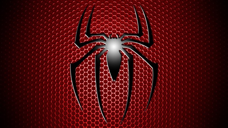 Spider Emblem on Red Mesh