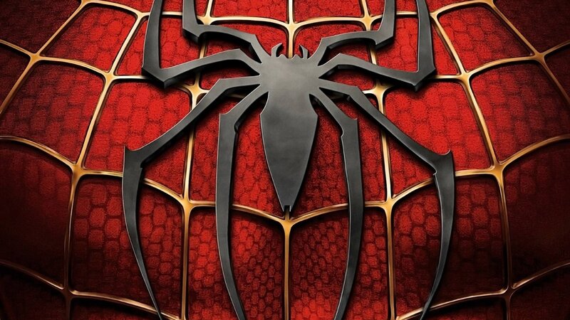 Spider Emblem on Suit — Red, Dramatic, 3d Render