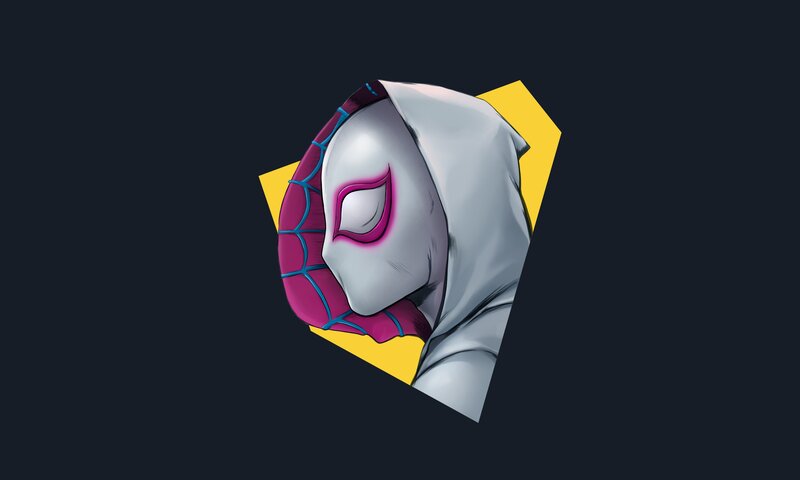 Spider-Gwen Character — Gray