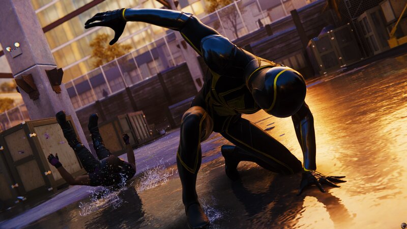 Spider-hero in Black Suit