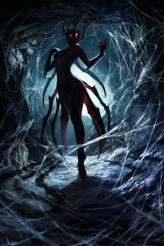 Spider-like Creature — Black, Dark