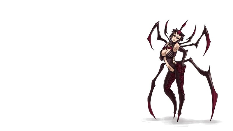 Spider-like Female Character — Black