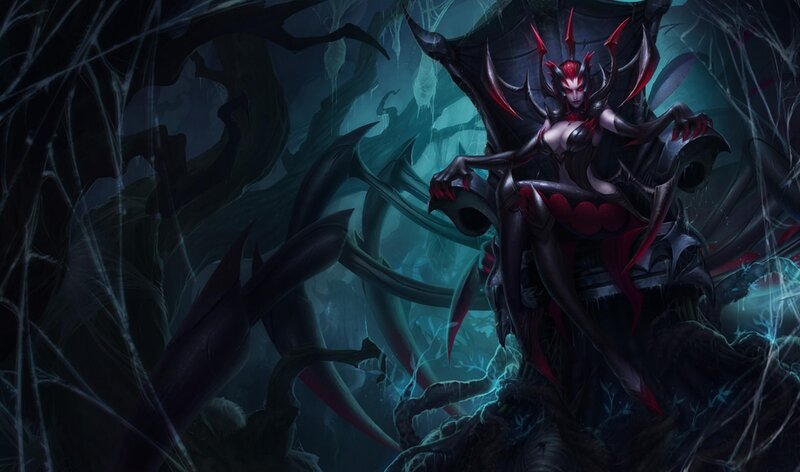 Spider-like Woman in Dark Forest — Black