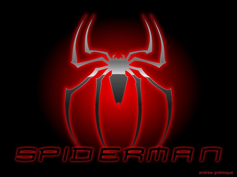Spider Logo on Red Background
