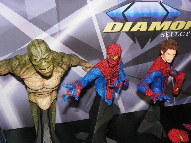 Spider-Man action figures display