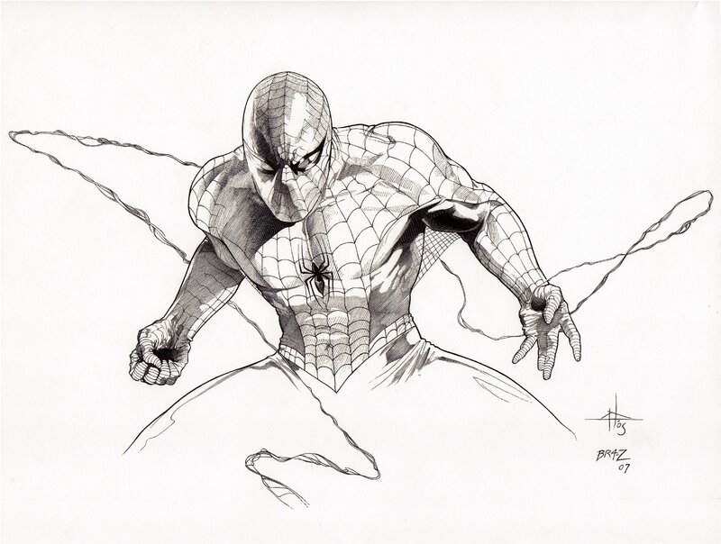 Spider-Man action sketch