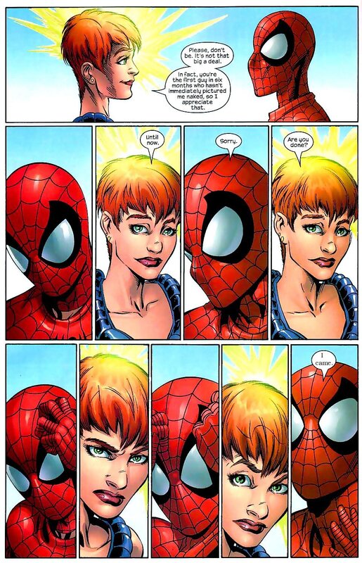 Spider-Man and a fan