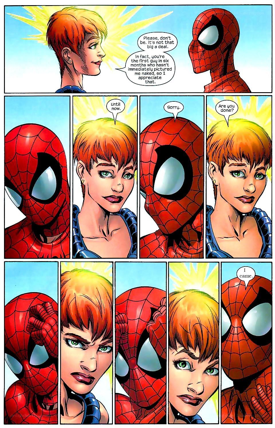Spider-Man and a fan