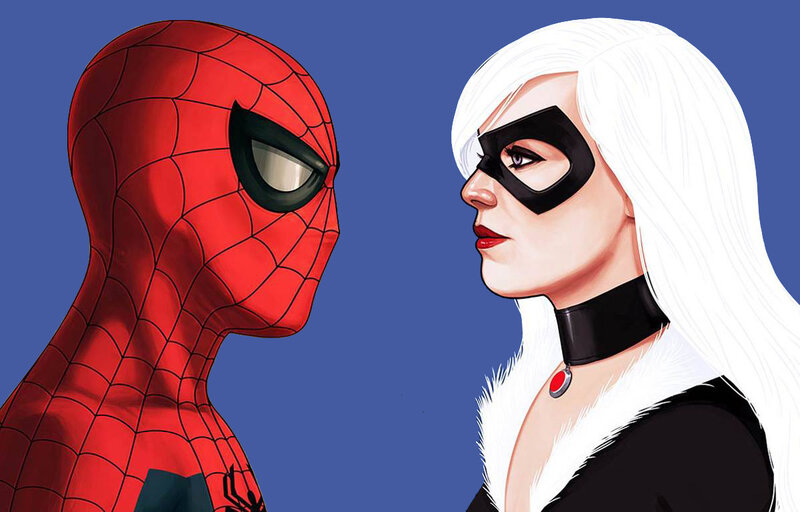 Spider-Man and Black Cat — Blue