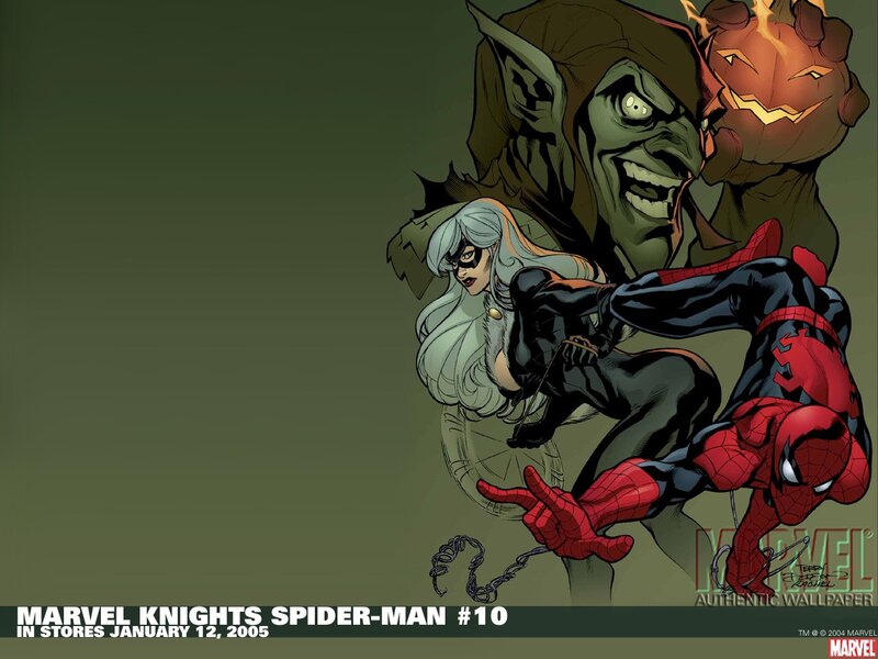 Spider-Man and Black Cat vs Green Goblin