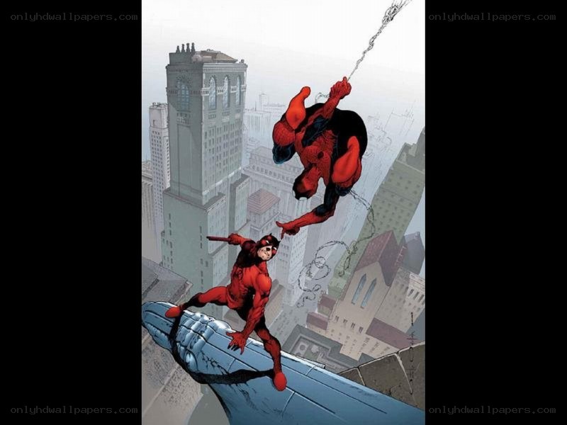 Spider-Man and Daredevil in action