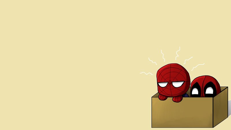 Spider-Man and Deadpool in Box