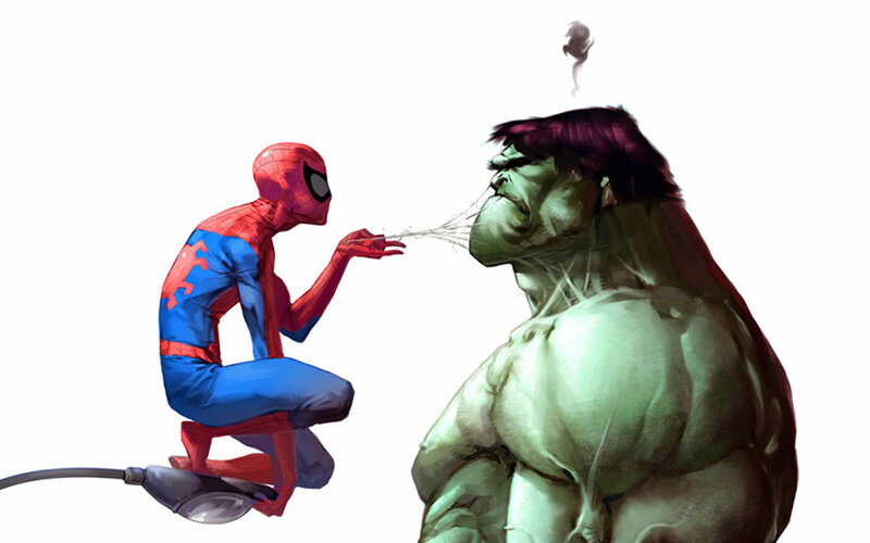 Spider-Man and Hulk