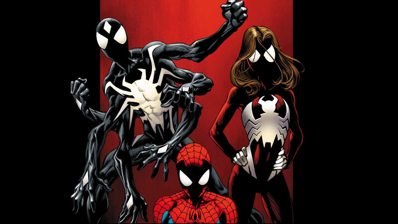 Spider-Man and symbiote characters