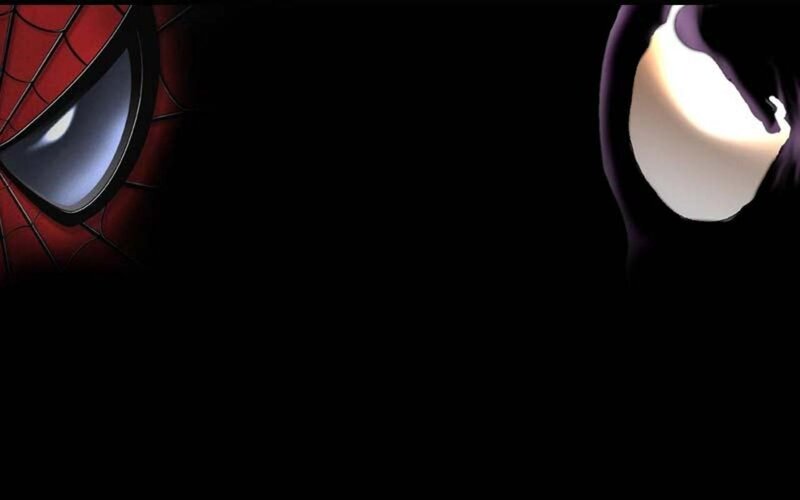 Spider-Man and Venom — Black, Dramatic, Comic