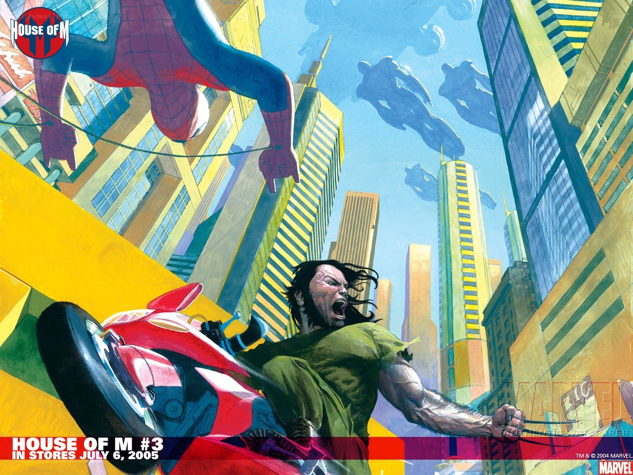 Spider-Man and Wolverine in action