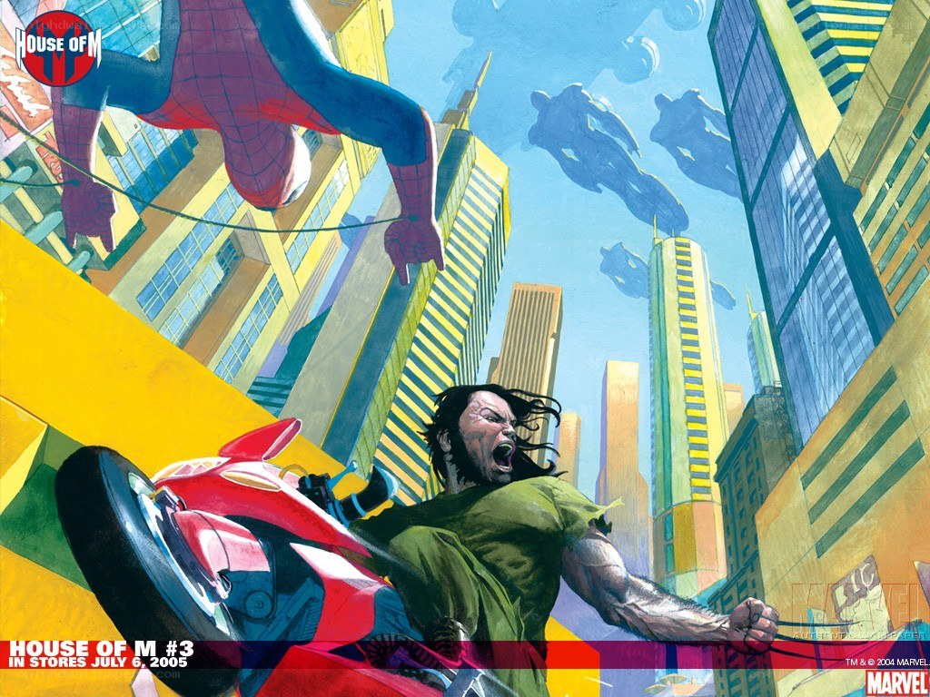 Spider-Man and Wolverine in action