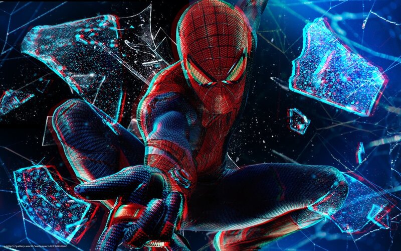 Spider-Man breaking glass