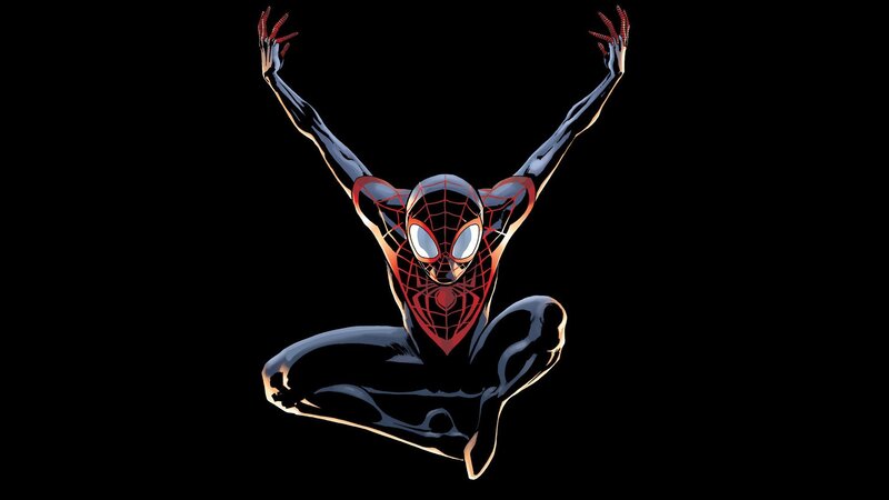 Spider-man Character — Black, Dramatic, Comic, Black Suit